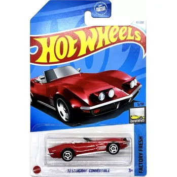 '72 Stingray Convertible Red (F1) - Hot Wheels