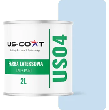 barva na zeď LATEXOVÁ BARVA NA VNITŘNÍ STĚNY A STROPY, BAREVNĚ ODOLNÁ, SVĚTLE MODRÁ H0169 2L MATNÁ