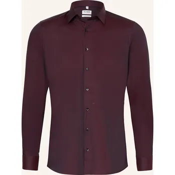 Pánská košile Olymp Pánská Košile Level Five Body Fit, tmavě červená, 40