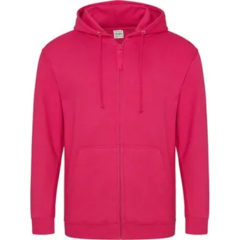 Pánská mikina Just Hoods Pánská mikina na zip JH050 Hot Pink S