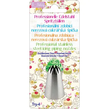 Alvarak Nerezová zdobící špička uzavřená hvězda