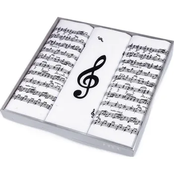 Pánský kapesník / dárková kazeta noty, šachy