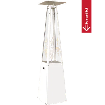 Infrazářič KRATKI Plynový ohřívač UMBRELLA bílý