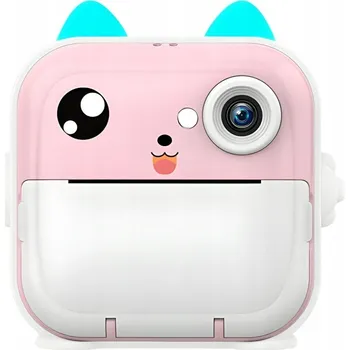 Mini Termální Tiskárna Fotoaparát pro děti s okamžitým tiskem, 3 role papíru, reproduktor