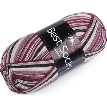 Příze Pletací příze Best Socks samovzorovací / ponožkovka 100 g
