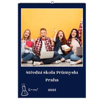 Fotokalendář Kalendář z vlastních fotek levně ve formátu A3 na výšku, Kvalitní tisk, Expresní výroba. Motiv Střední škola