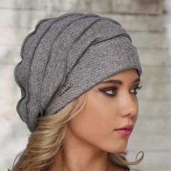 Čepice Dámská čepice Krumlovanka W-0860/Z1PT starorůžový melange