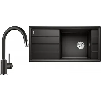 Kuchyňský dřez Set RS Blanco Faron XL 6 S + Blanco Mida-S (bílá + bílá)