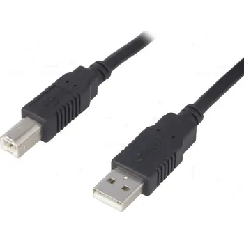 Datový kabel BQ CABLE Kabel USB 2.0 USB A vidlice,USB B vidlice 1,8m černá