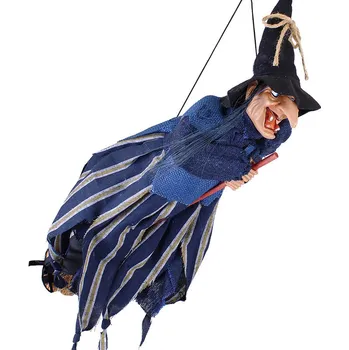 TifanTEX Ježibaba na koštěti 50cm dekorace