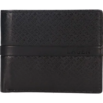 Peněženka pánská peněženka kožená 12405-A BLK ČERNÁ