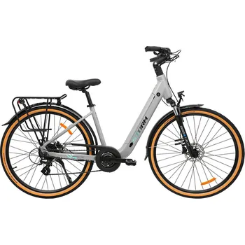 Elektrokolo STORM 28 E-Diamond PRO low step HR3 025 504 Wh - stříbrné / světle zelené velikost rámu M