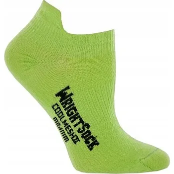 Pánské ponožky WrightSock Coolmesh II Low S 34–37 Lime – Běžecké ponožky z USA