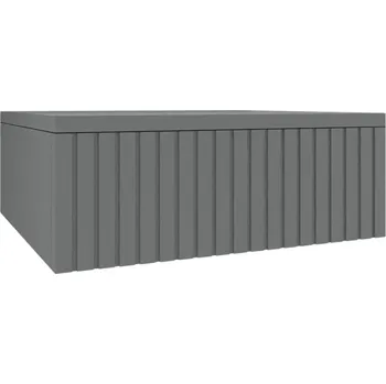 Noční stolek Noční stolek závěsný nakastlík šedý Slate grey ryfle 45 šuplík RIVA