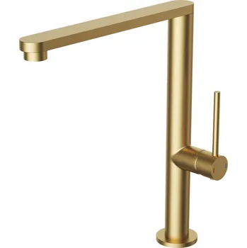Vodovodní baterie Gamma Nook Pro, vysoká dřezová baterie h-293, zlatá matná, GMA-BNKP-BGD