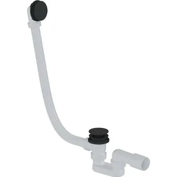 Sifon kielle - Vanová odtoková a přepadová souprava Click-Clack, délka 1000 mm, matná černá 116010114