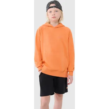 Chlapecká mikina Dětská mikina 4F polyester oranžová, velikost 146