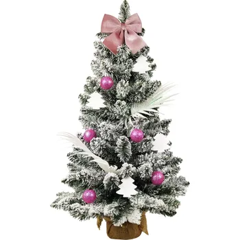 Vánoční stromek Laalu.cz Ozdobený stromeček RŮŽOVÁ NADÍLKA 60 cm s LED OSVĚTLENÍM