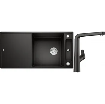 Granitový dřez Set RS Blanco Axia III XL 6 S + Blanco Avona-S (bílá + bílá)