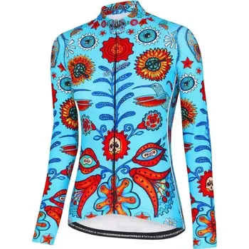 cyklistický dres Cyklodres CYCOLOGY Winter Tijuana, dámský, dlouhý rukáv (Motiv Tijuana, velikost XS)