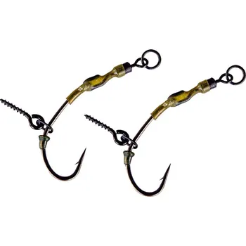 Rybářský háček Sportcarp hotové návazce Ronnie Rig s držákem nástrahy Velikost: 4