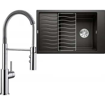 Kuchyňský dřez Set RS Blanco Elon XL 6 S + Blanco Catris-S (bílá + chrom)