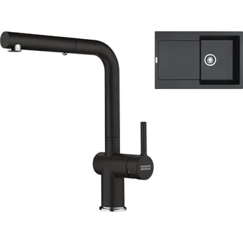 Granitový dřez Set RS Franke Maris MRG 611 + Franke FN 6110 Active New (šedá břidlice + šedá břidlice)