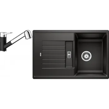 Granitový dřez Set RS Blanco Zia 45S+ Blanco Wega-S II (bílá + bílá)