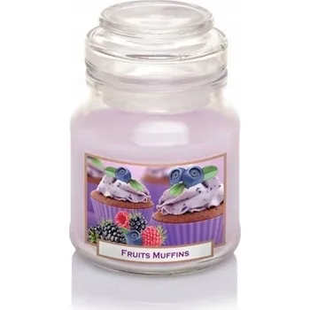 Svíčka Parafínová vonná svíčka Fruit Muffins Bartek Candles 1 ks