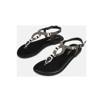 Dámské sandále L37 Sandály DESERT FLOWER Černá 38