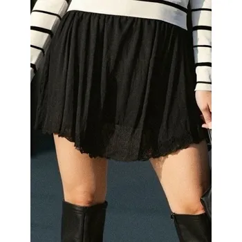 Dámská sukně Sinsay - Mini sukně ze strukturovaného úpletu - černá - 006EZ-99X - 006EZ-99X-M