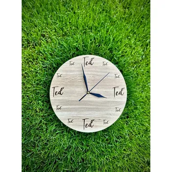 Hodiny Dřevěné hodiny TEĎ Barva: Dubové