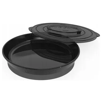 Talíř Talířek Twistshake černý plast