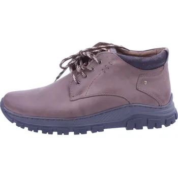 Pánská zimní obuv EFFE TRE SHOES Boty F3 405 hnědé pánské kožené kotníkové Velikost: 44