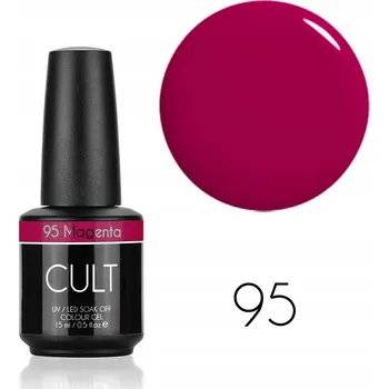 Přípravek na nehty CULT Colour Gel / Hybridní lak 15 ml UV/LED Magenta 95