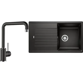 Granitový dřez Set RS Blanco Zia 5 S + Blanco Mili (bílá + bílá)