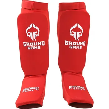 Chránič nohou Chrániče holení Ground Game KNOCKOUT GAME - červené Velikost: S