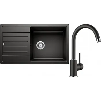 Granitový dřez Set RS Blanco Legra XL 6 S + Blanco Mida (bílá + bílá)