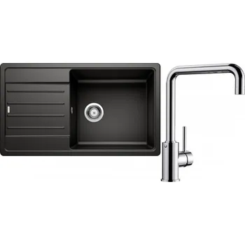 Granitový dřez Set RS Blanco Legra XL 6 S + Blanco Mili (bílá + chrom)