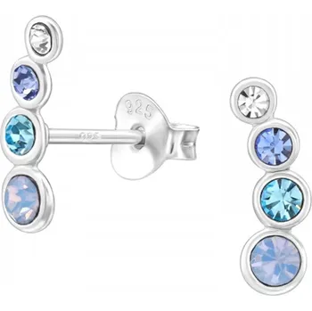 Náušnice Dámské stříbrné náušnice BLUESTA Ag 925