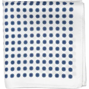 Šátek Bubibubi Bílý hedvábný kapesníček do saka Vela