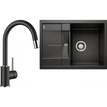 Granitový dřez Set RS Blanco Metra 45 S Compact + Blanco Mida-S (bílá + bílá)