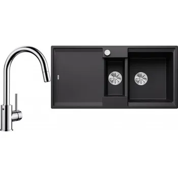 Granitový dřez Set RS Blanco Adira 6 S + Blanco Mida-S (bílá + chrom)