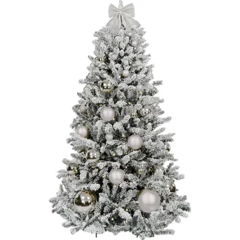 Vánoční stromek Laalu.cz Ozdobený stromeček STŘÍBRNÉ VÁNOCE 150 cm