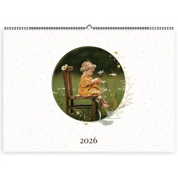 Fotokalendář Kalendář z vlastních fotek levně ve formátu A3 na šířku, Kvalitní tisk, Expresní výroba. Motiv Dětský