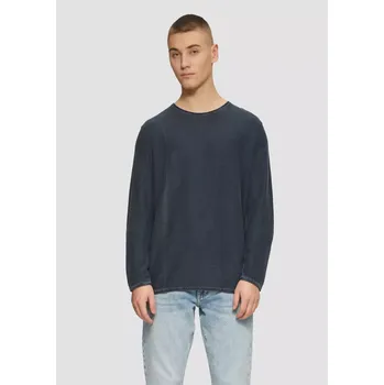 Pánský svetr s.Oliver pánský bavlněný pulovr modrý Velikost: L