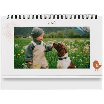 Fotokalendář Fotokalendář stolní, 14-denní, 2026, Krásné vzory a jednoduchý editor Motiv Dovolená u moře. Motiv Štěstí