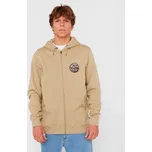 Mikina Rip Curl WETTIE PASSAGE ICON ZIP THRU Khaki Sand velikost S