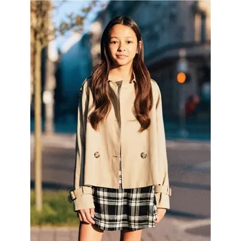 Oblečení a móda Sinsay - Krátký trenčkot - béžová - 676EI-08X - 676EI-08X-140