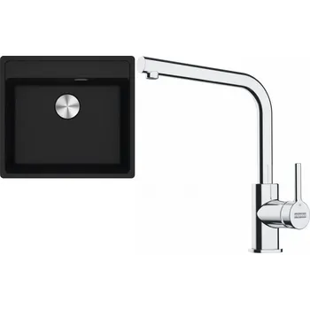 Granitový dřez Set G255 Franke MRG 610-52 RTL + Franke FS 3230 (pískový melír + chrom)